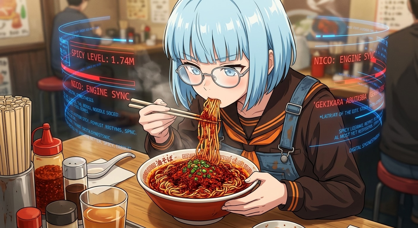 小説 曇天ディストピア 外伝　　　　　　　　　　　　　　　　　『アイスブルーの激辛時間』 | の人気AIイラスト・グラビア