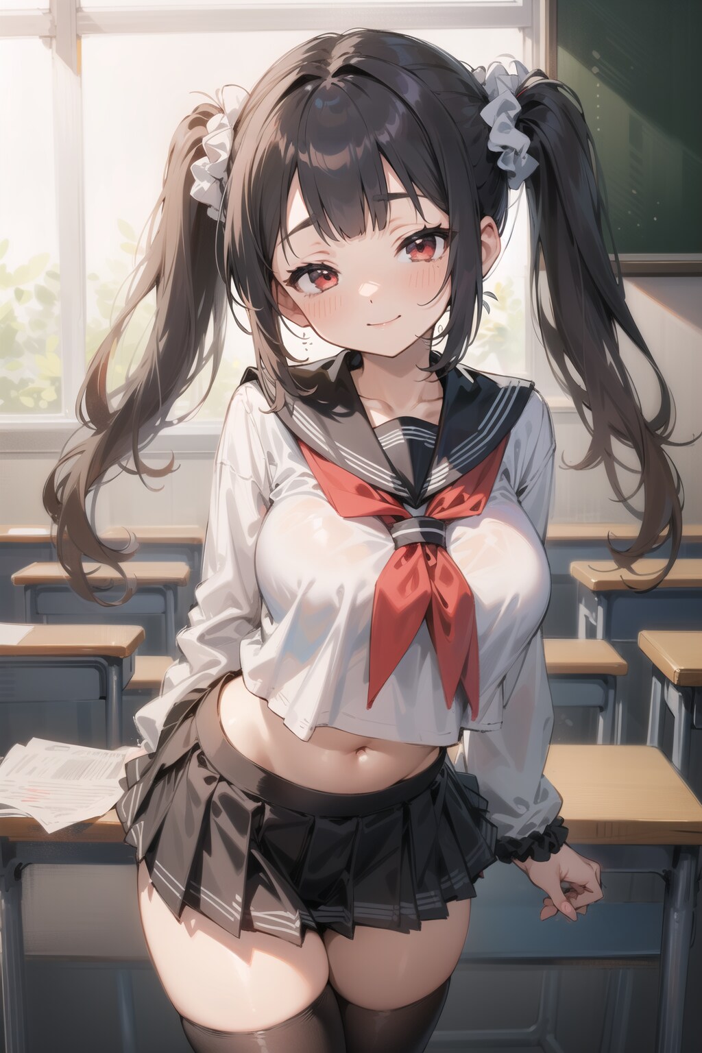 委員長にツインテしてもらう