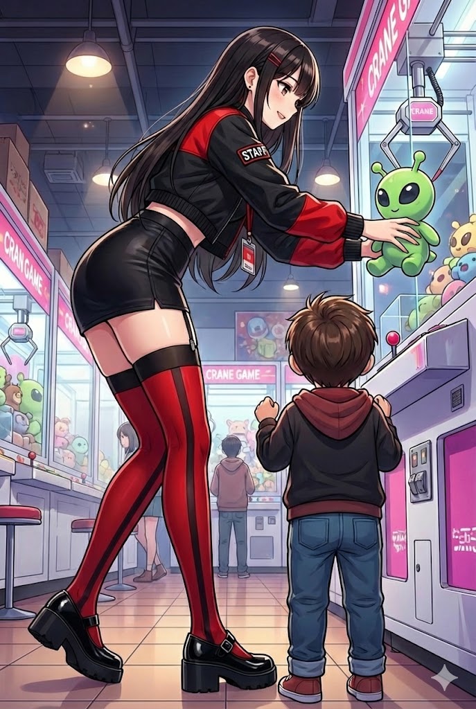 ゲームセンターの優しいお姉さん | の人気AIイラスト・グラビア