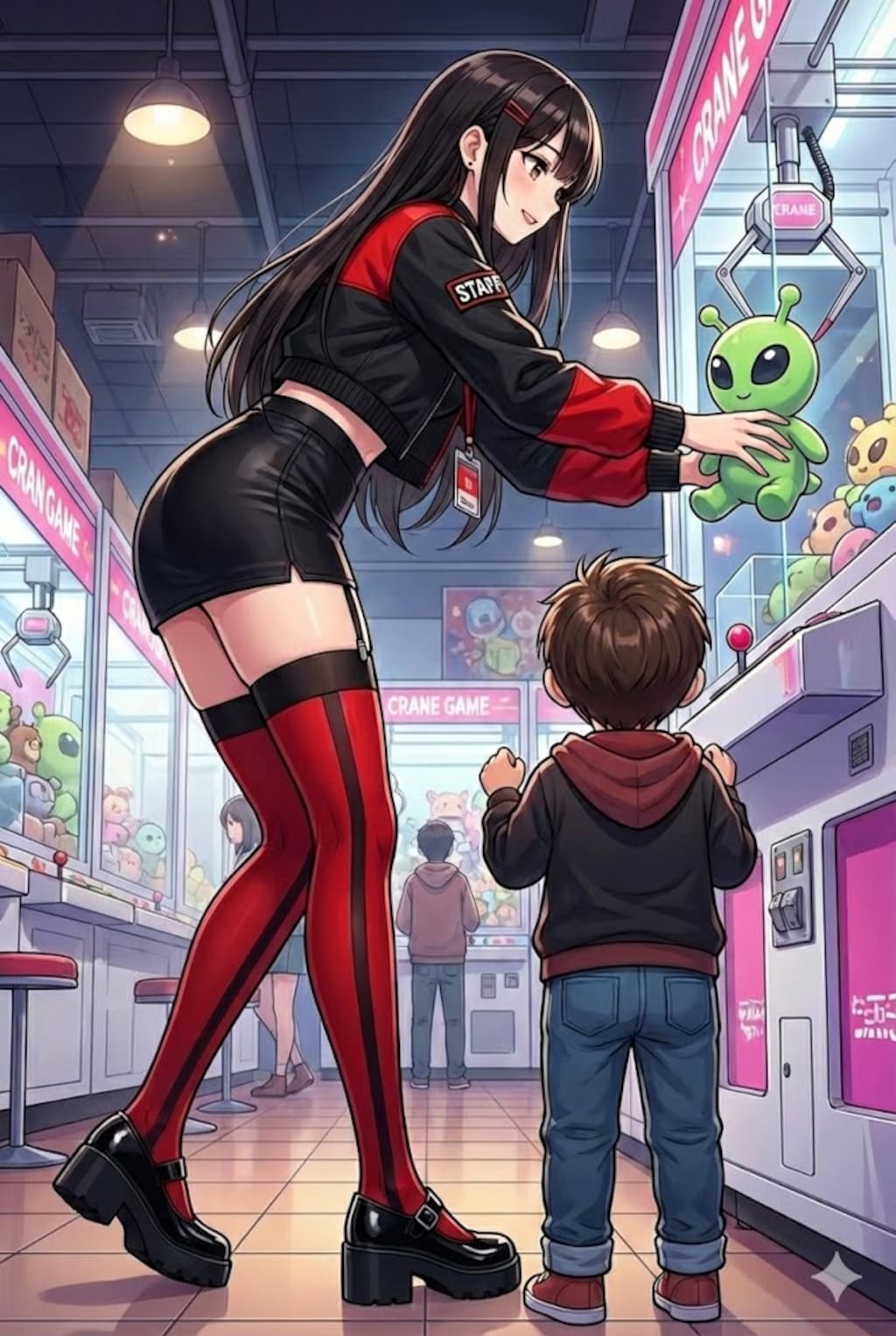 ゲームセンターの優しいお姉さん