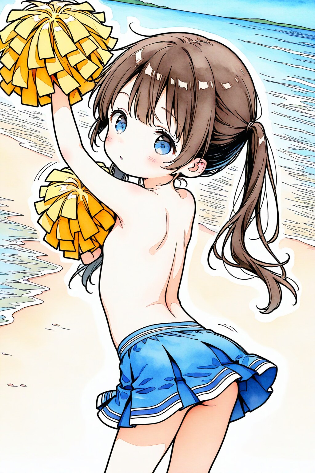 Beach Cheerleader