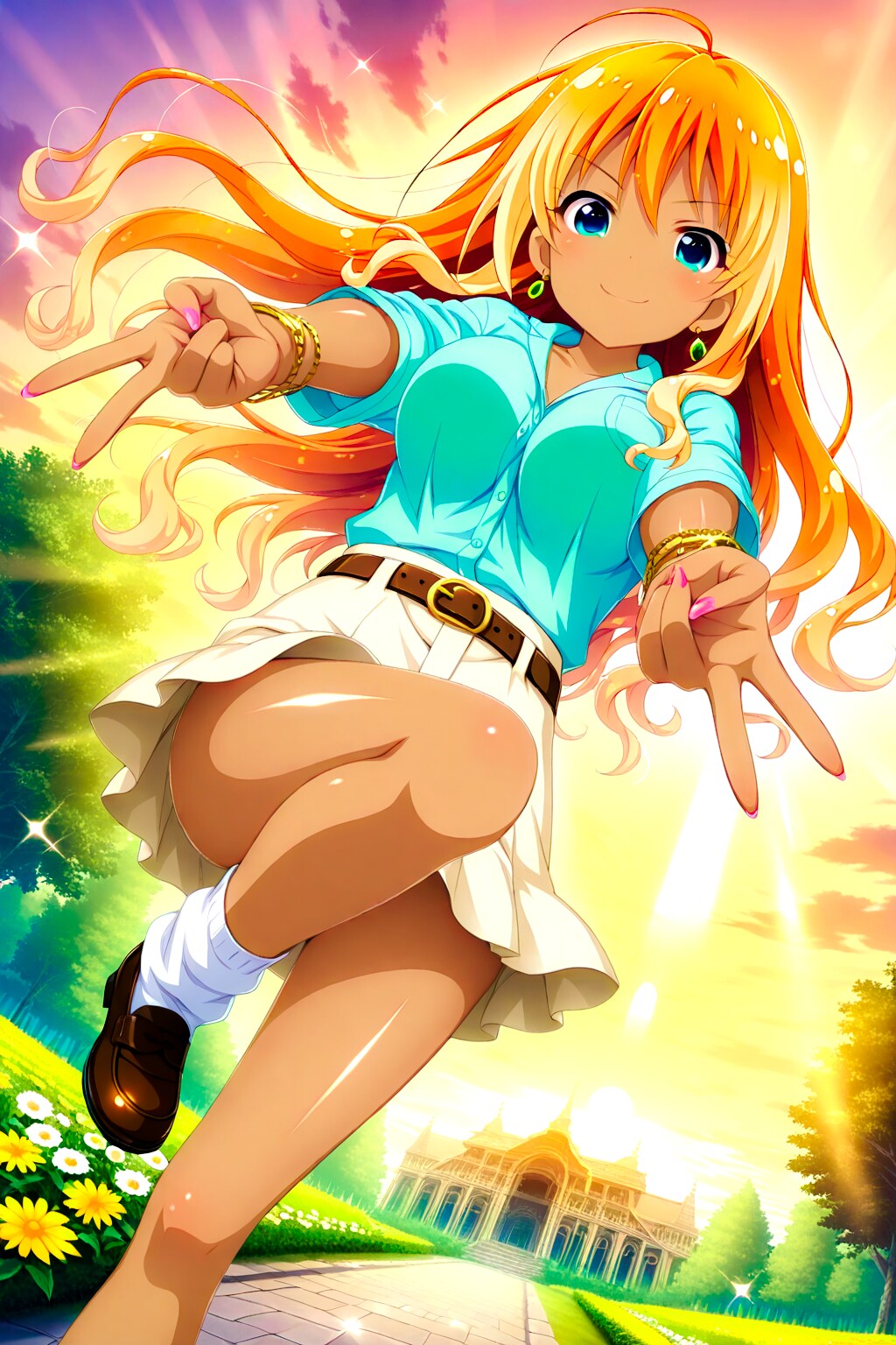 ギャルピの褐色ちゃん | の人気AIイラスト・グラビア