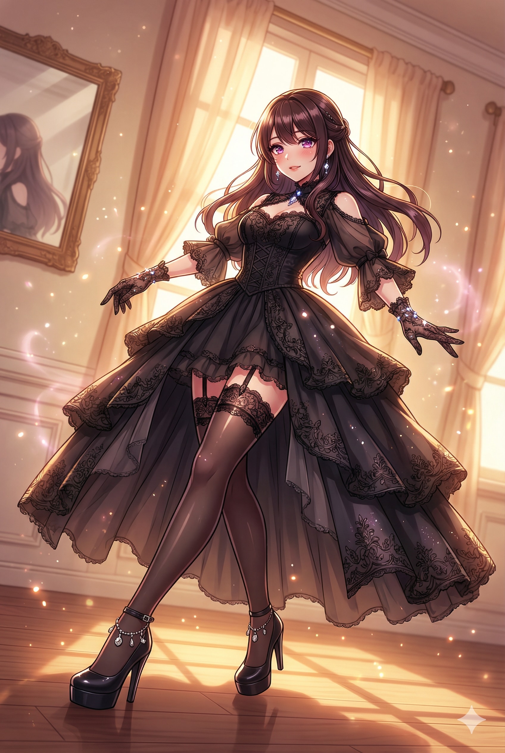 紫影薔薇の宴 | の人気AIイラスト・グラビア