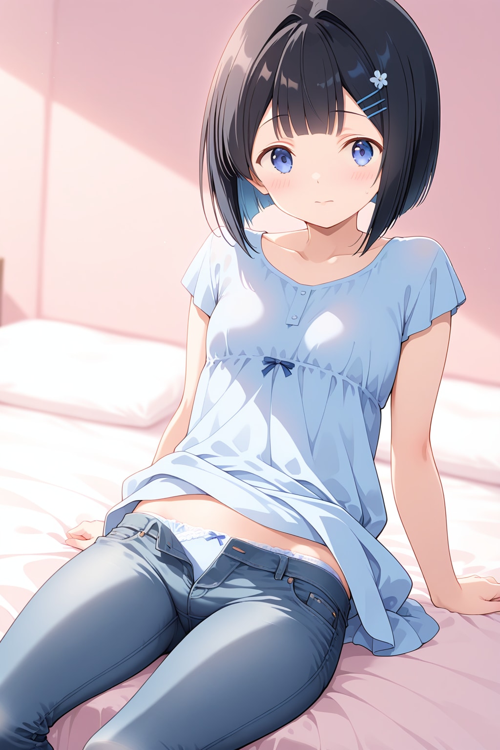 今日はスカートじゃないんだ？