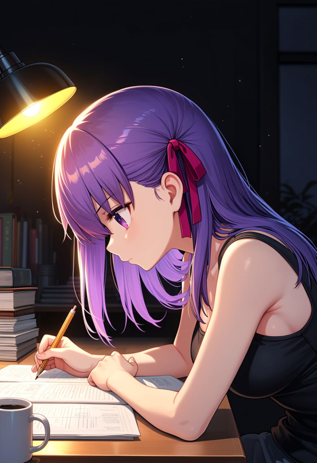 夜更けの集中モード