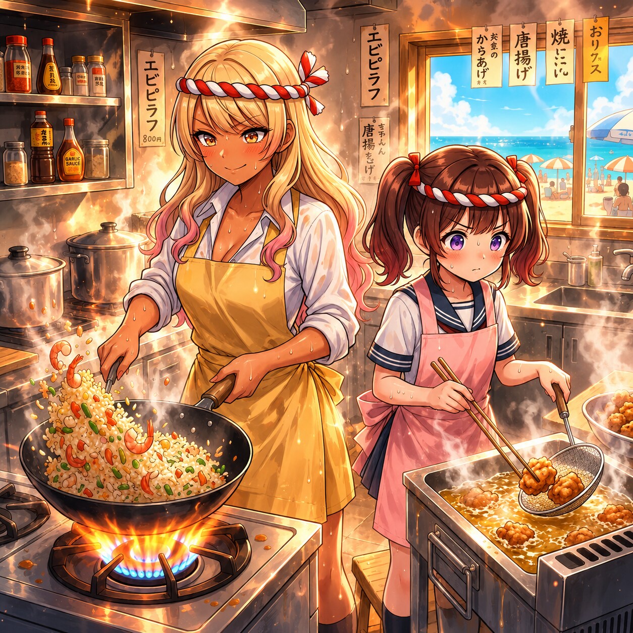真夏の厨房