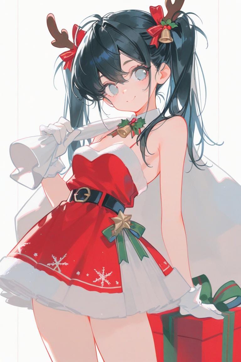 ツインテサンタ | の人気AIイラスト・グラビア