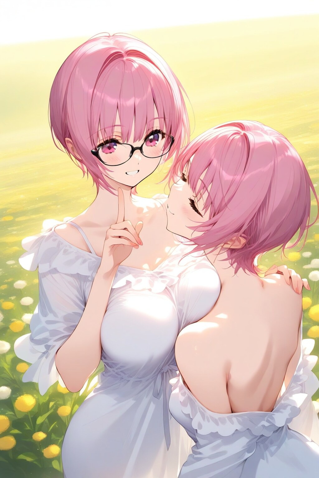 姉妹の戯れ