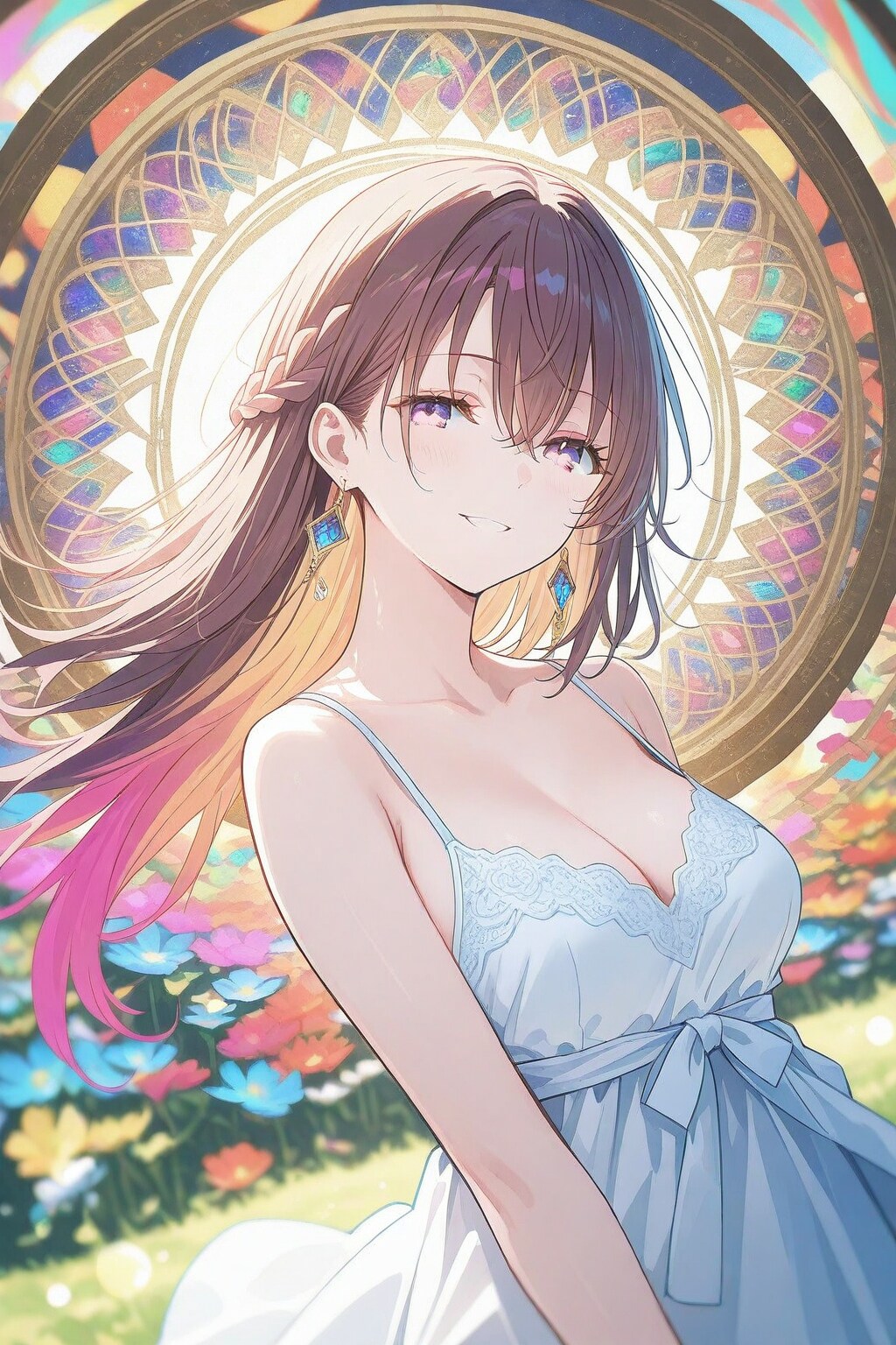 カラフルな少女　ー ユーザー主催企画用 試作画像 その２ ー