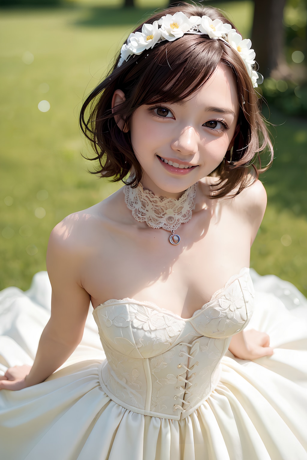 花嫁姿のまどか先生