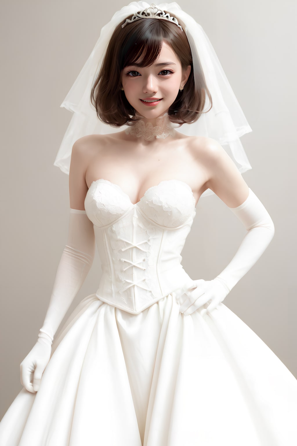 花嫁姿のまどか先生