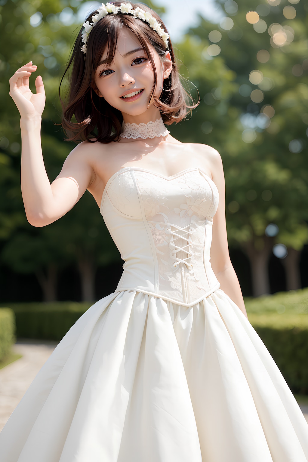 花嫁姿のまどか先生