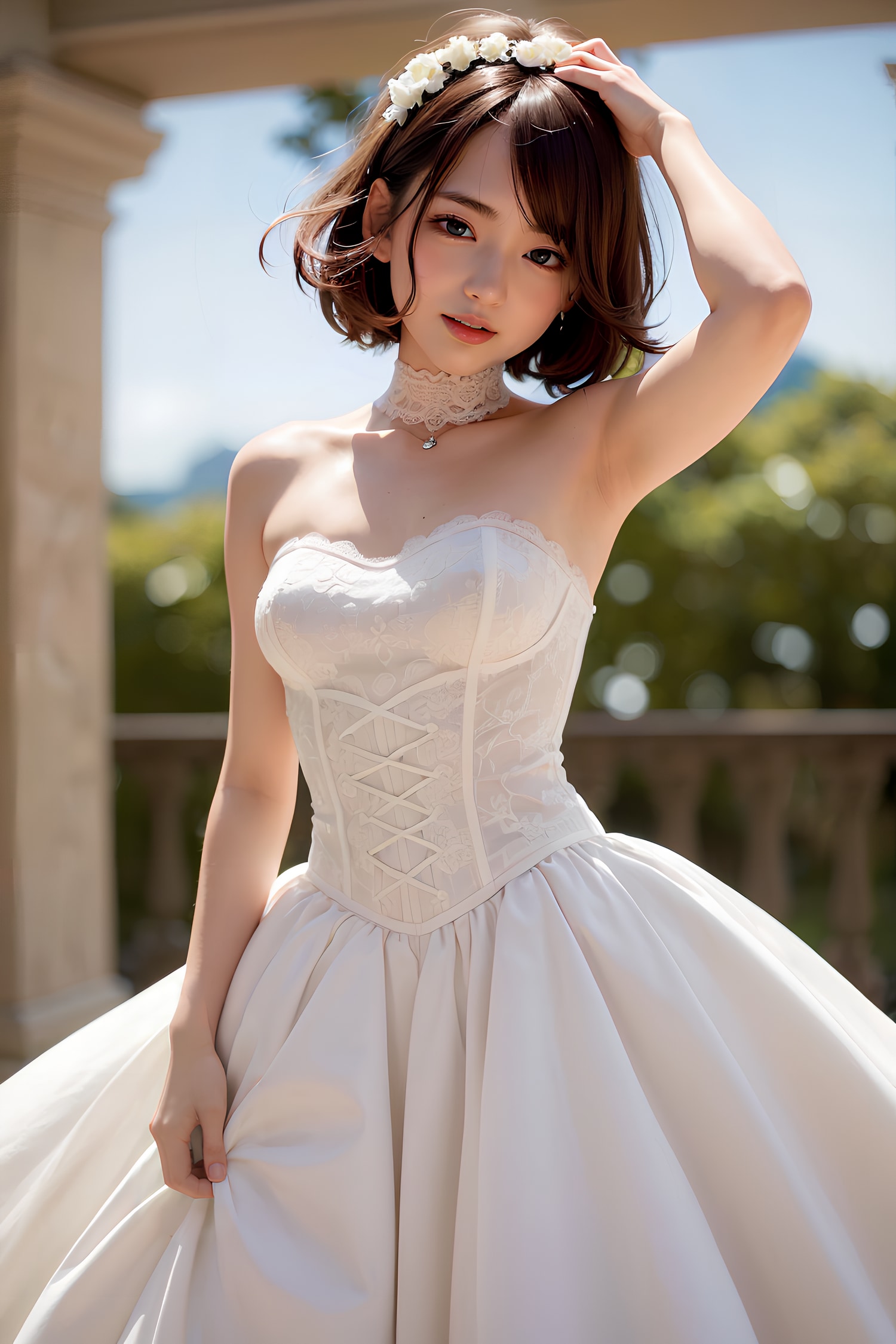花嫁姿のまどか先生
