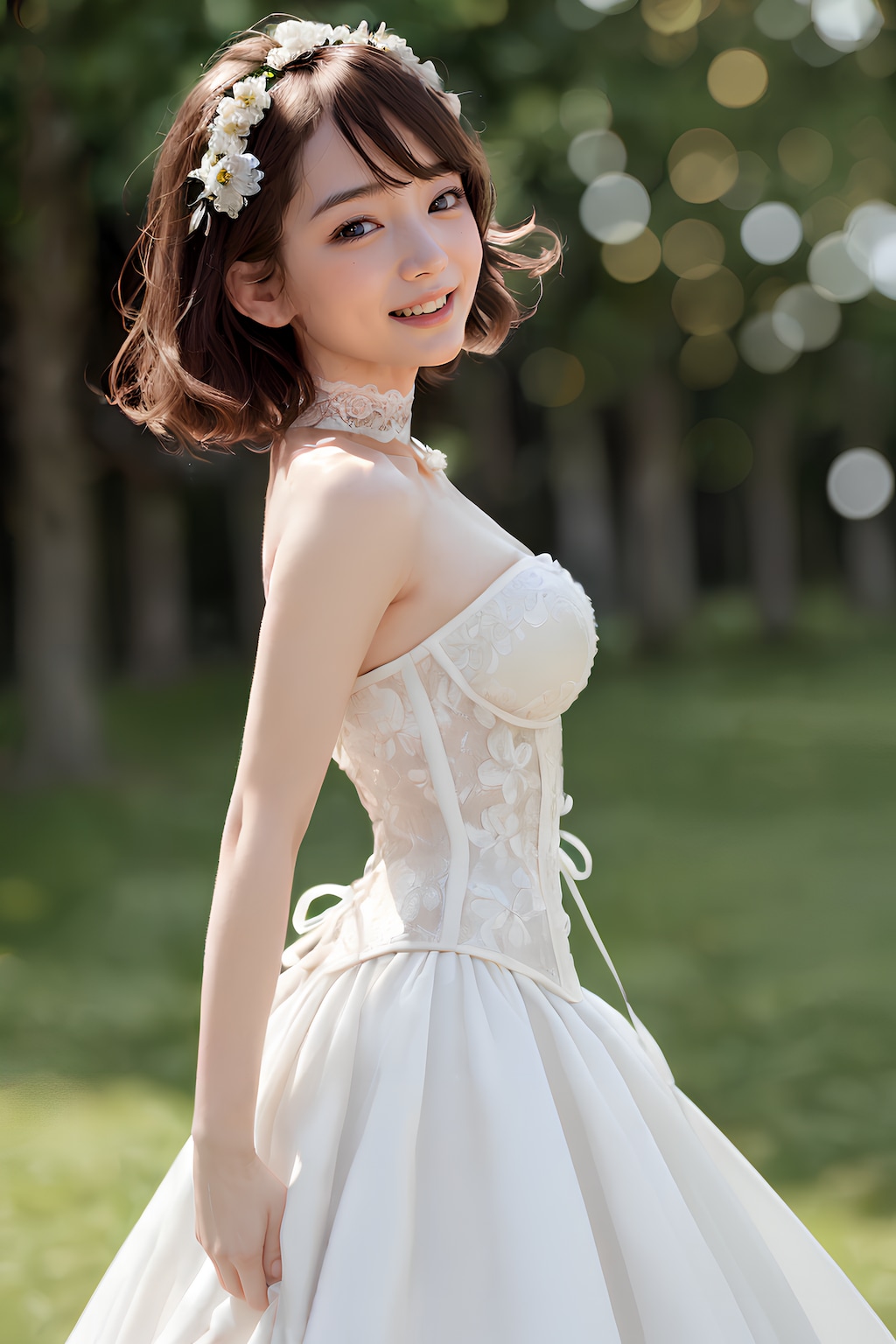 花嫁姿のまどか先生