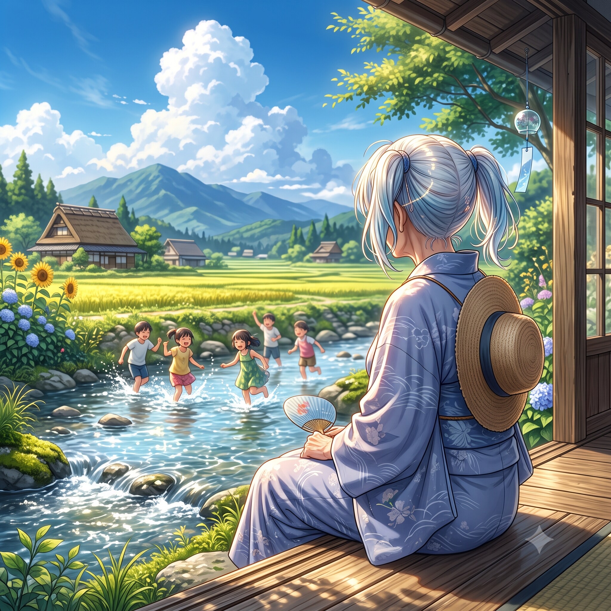 あの日の夏を眺めて | の人気AIイラスト・グラビア
