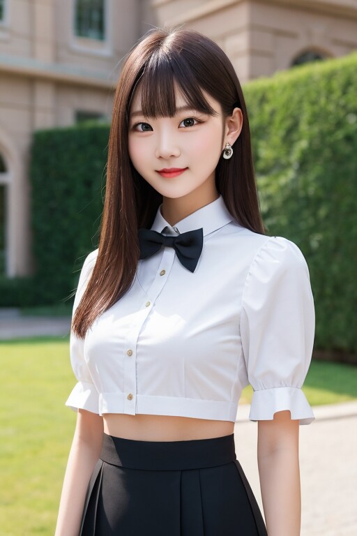 リアルかっこかわいいパフ袖好きのタキシード美少女