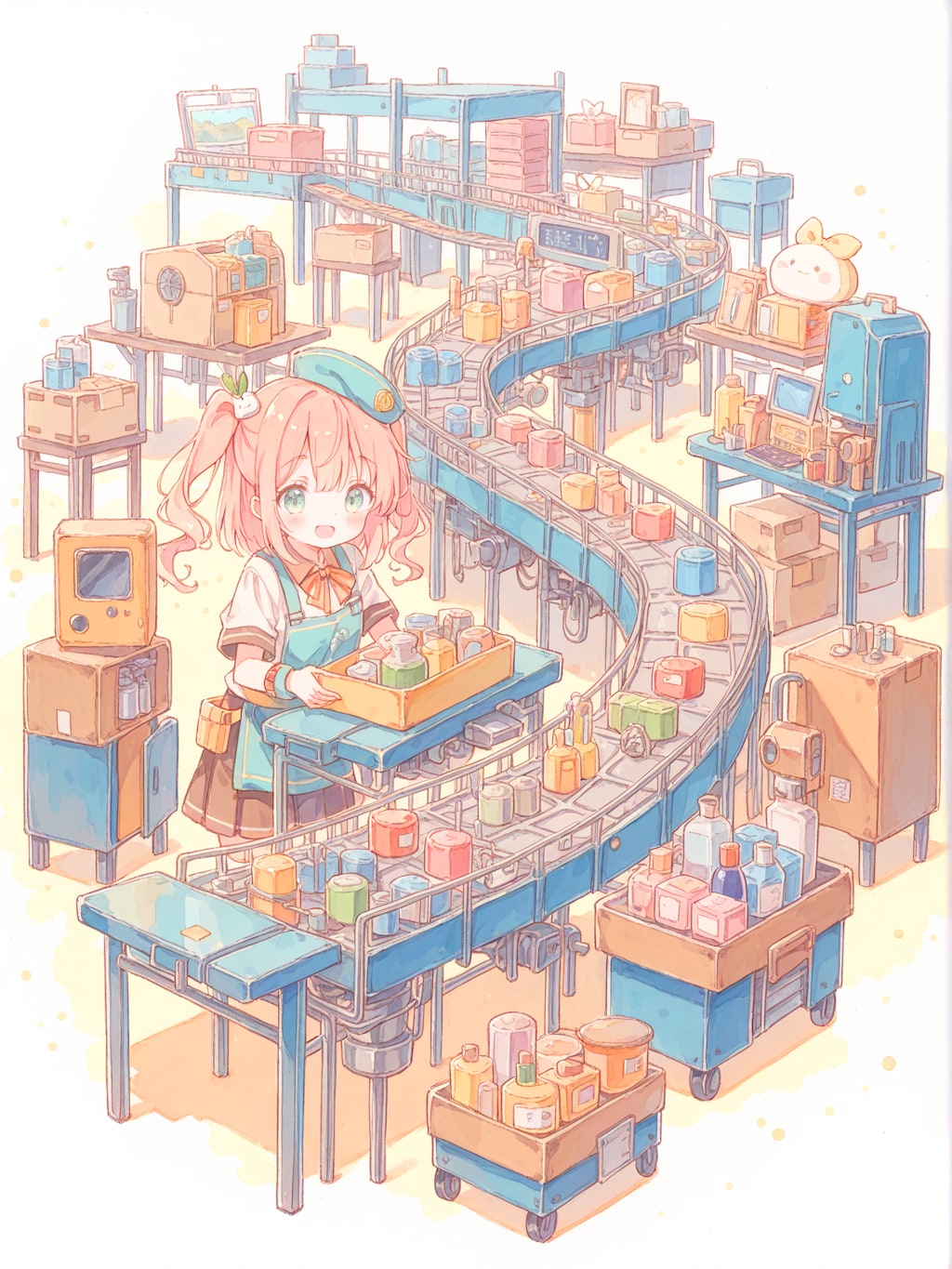 製造ラインの作業員ちゃん