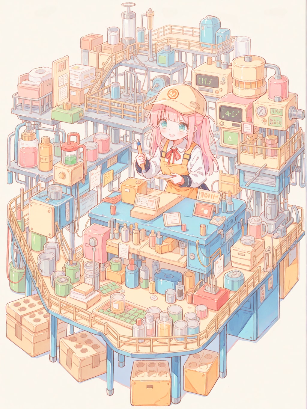 製造ラインの作業員ちゃん