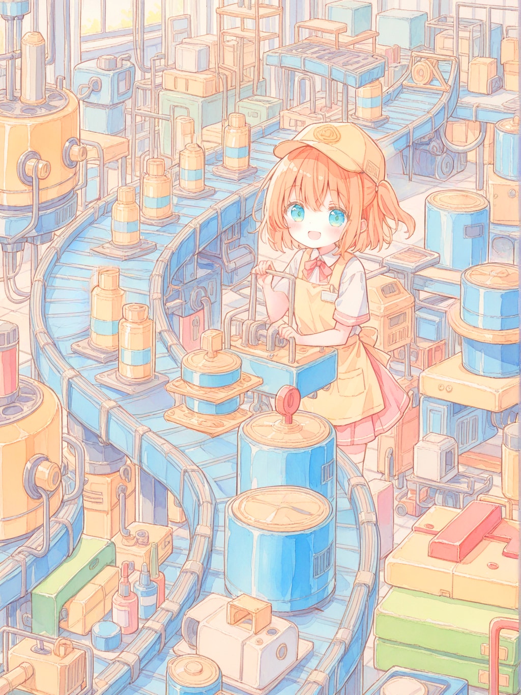 製造ラインの作業員ちゃん