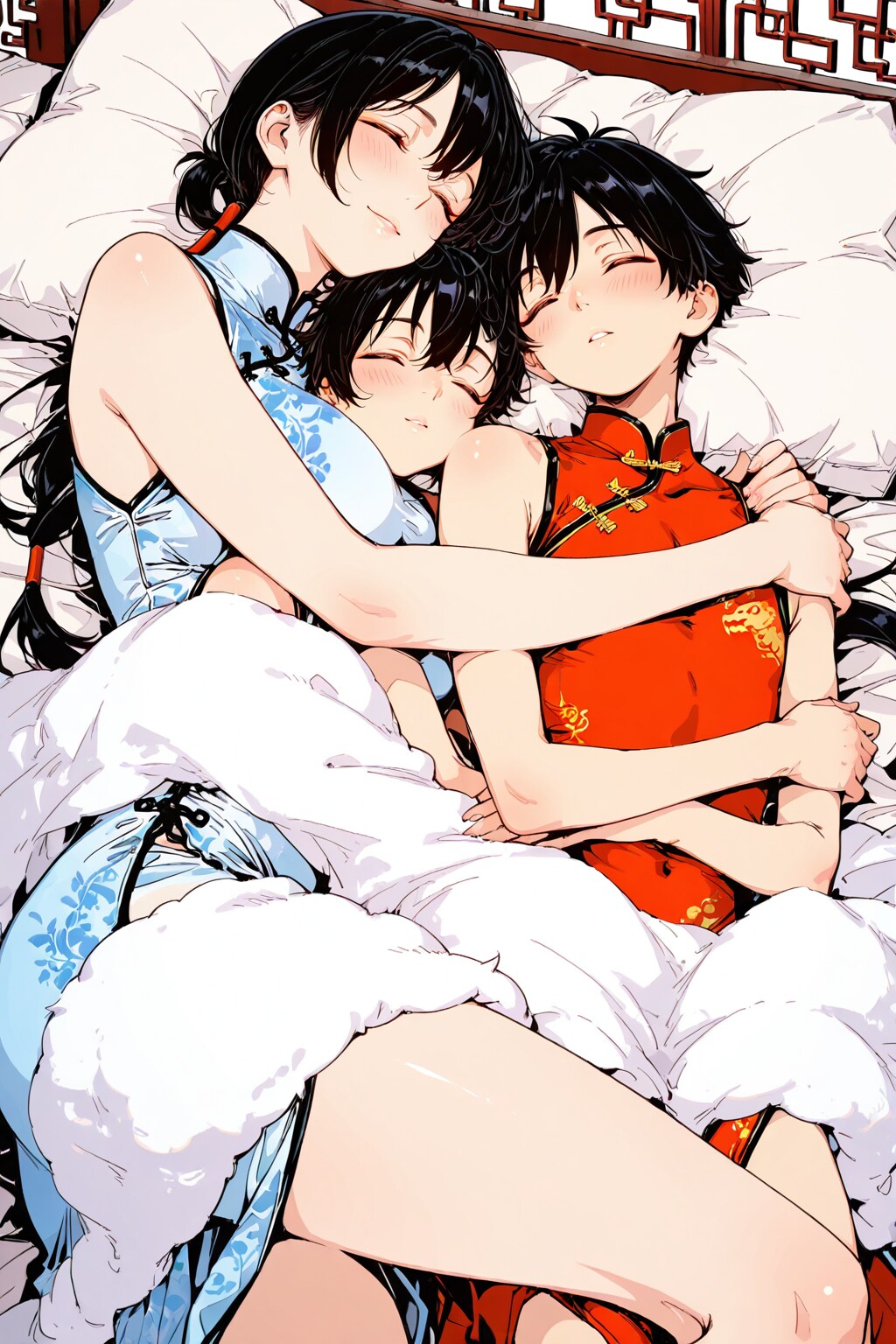 🛌16歳のパパとお昼寝中💤 | の人気AIイラスト・グラビア
