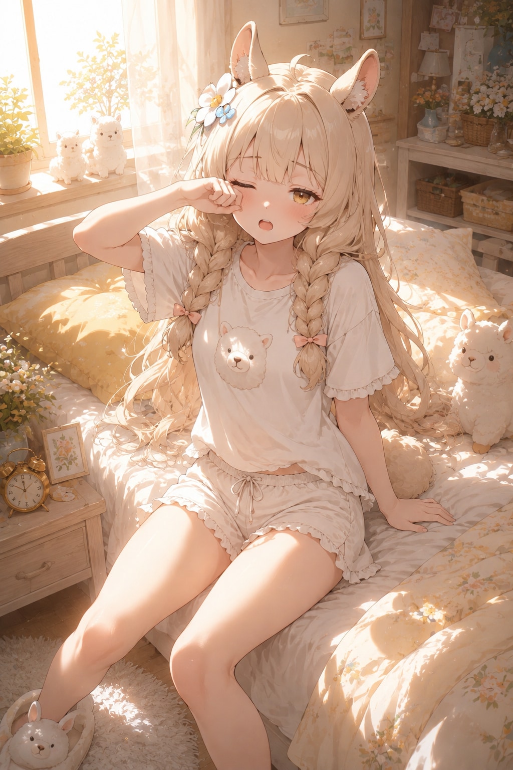 アルパカちゃんの朝
