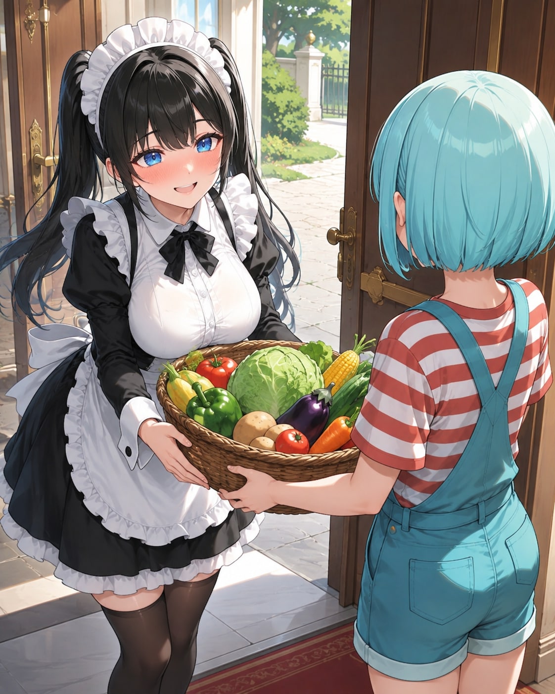 新鮮野菜を使った、お嬢様のためのカレー | の人気AIイラスト・グラビア