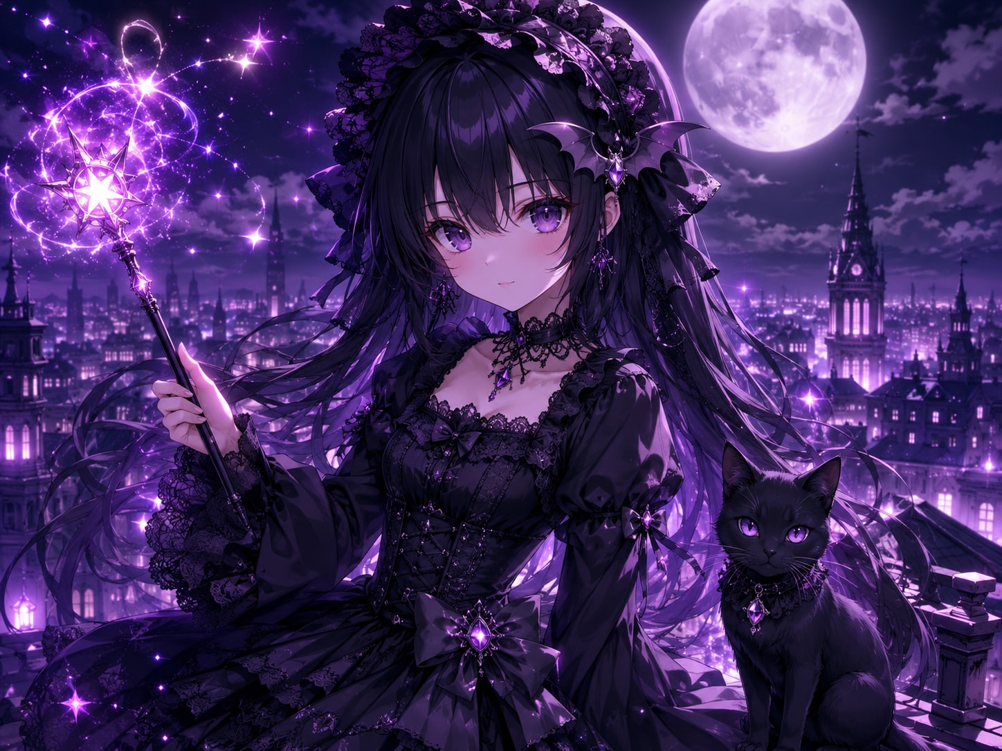 黒き魔女 | の人気AIイラスト・グラビア