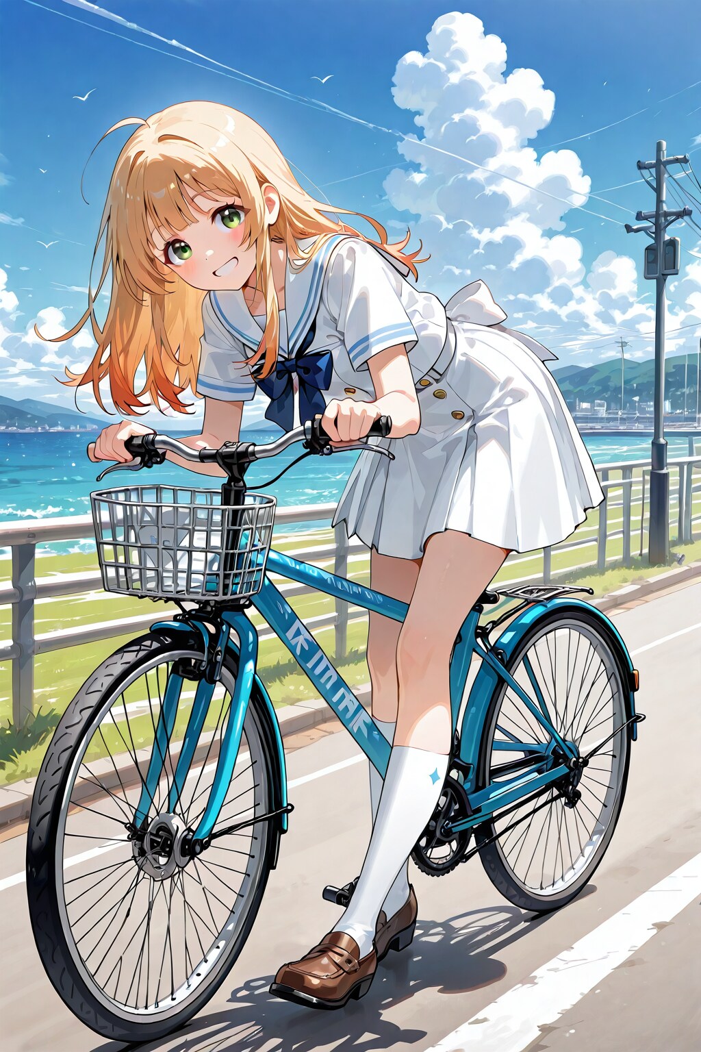 自転車で、出かけよう。