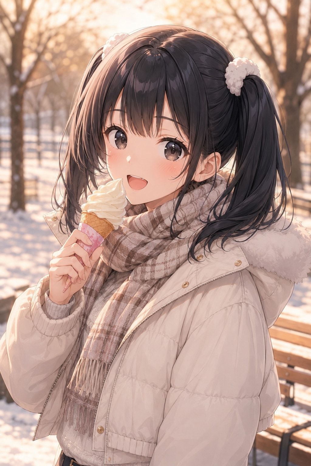 やっぱり冬のアイスは格別だね♪