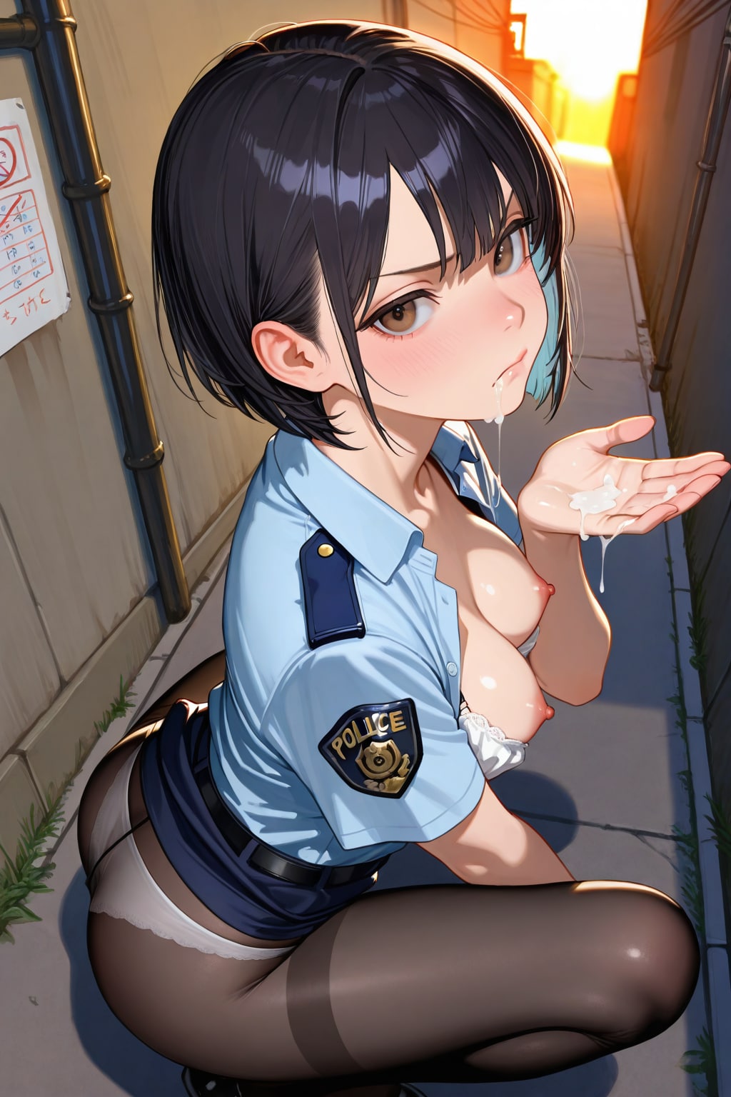 婦警さんを服従させる