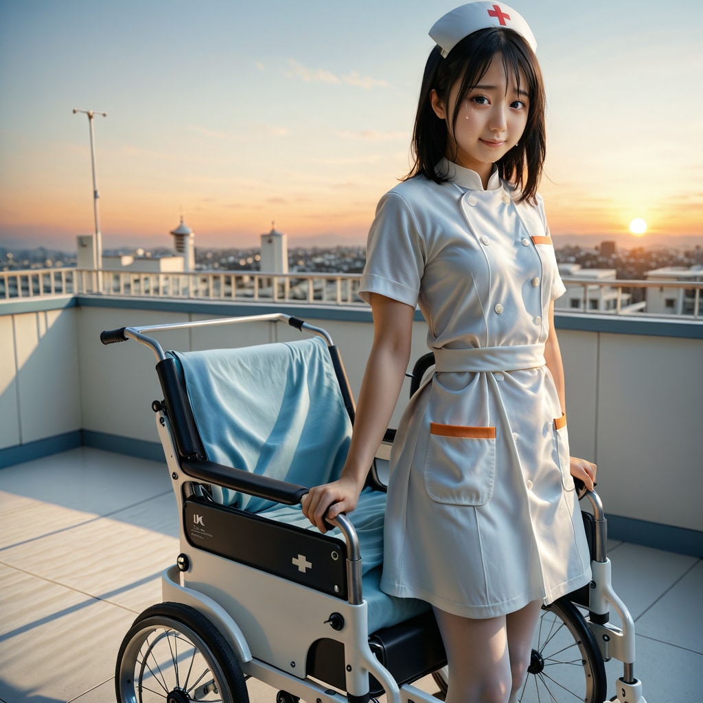 ナース-主のいない車椅子に思いを馳せる