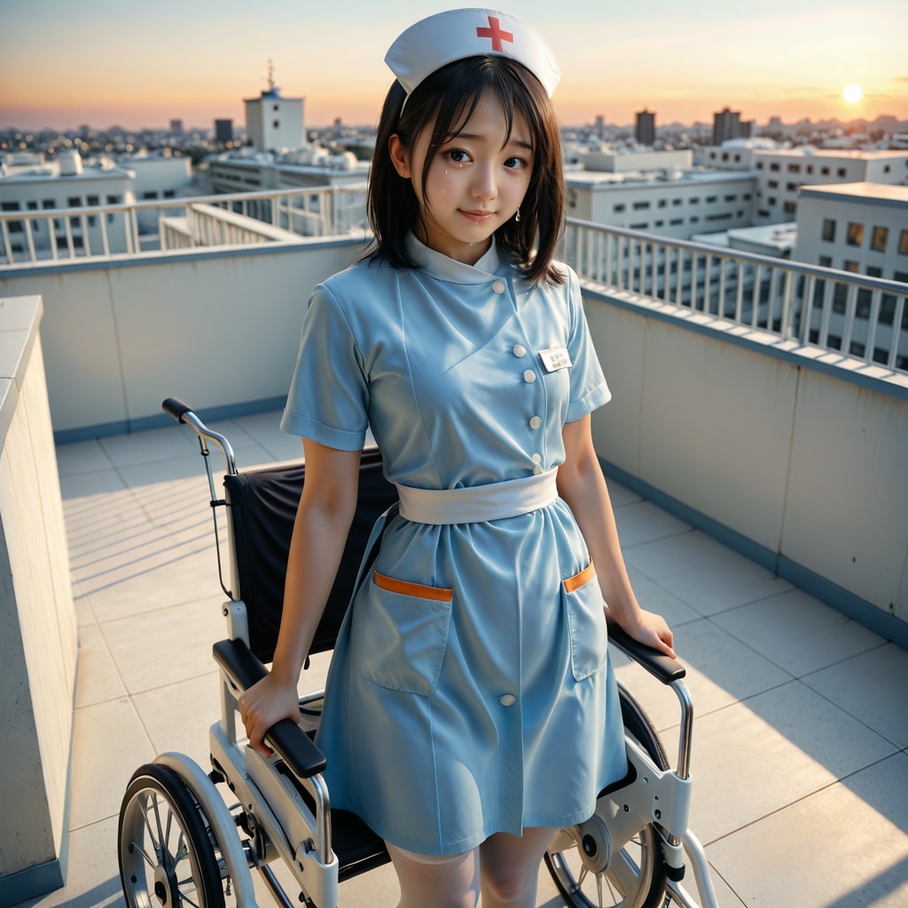 ナース-主のいない車椅子に思いを馳せる