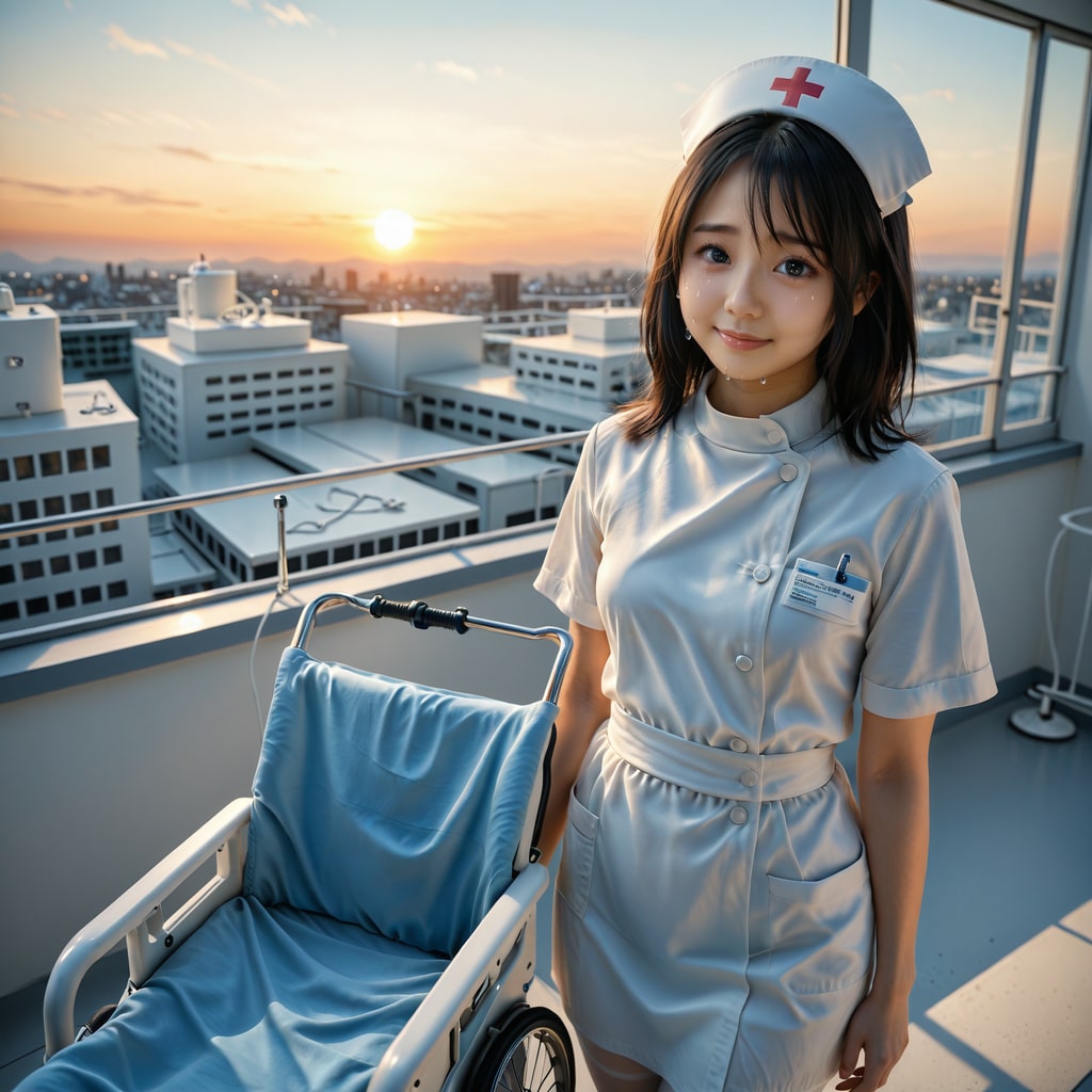 ナース-主のいない車椅子に思いを馳せる