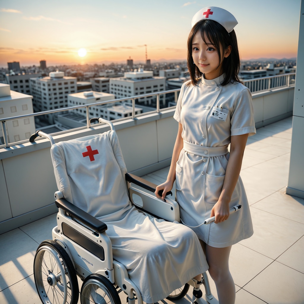 ナース-主のいない車椅子に思いを馳せる