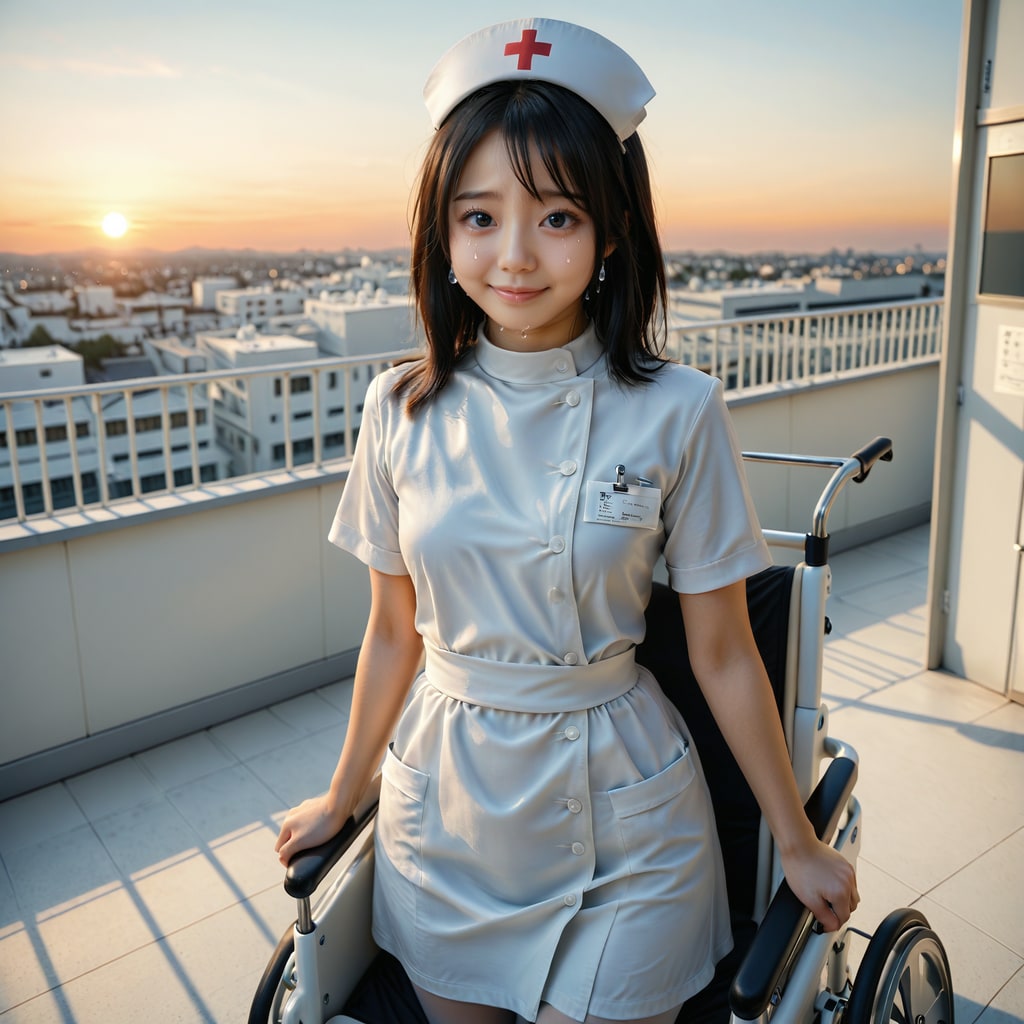 ナース-主のいない車椅子に思いを馳せる