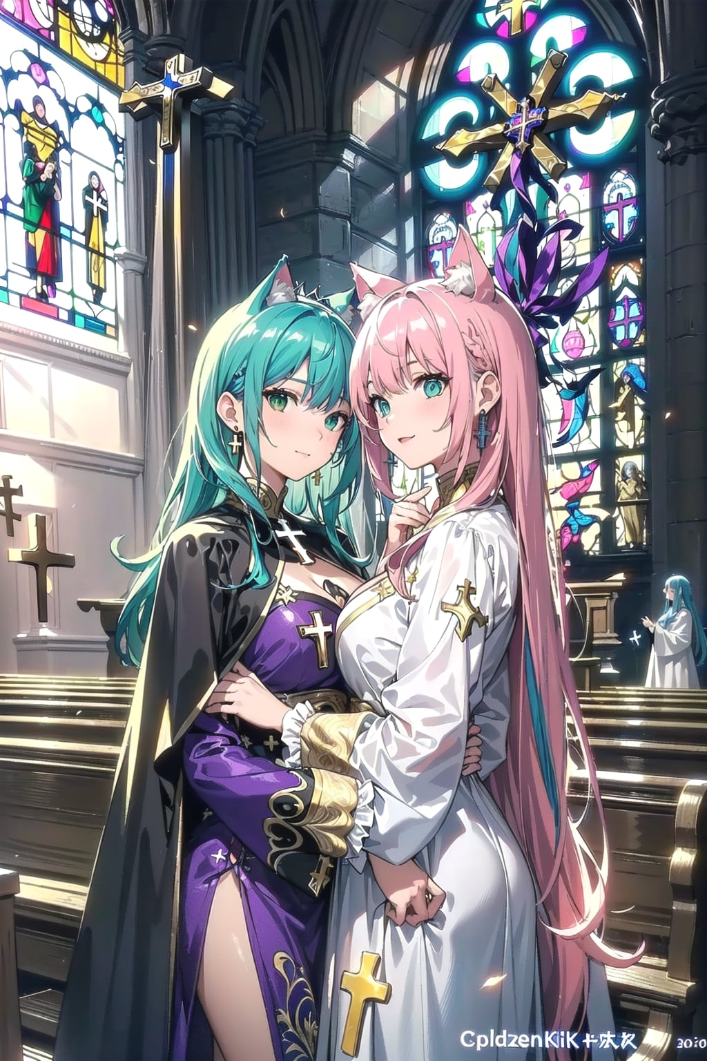 教会の猫耳姉妹⛪🐱🐱