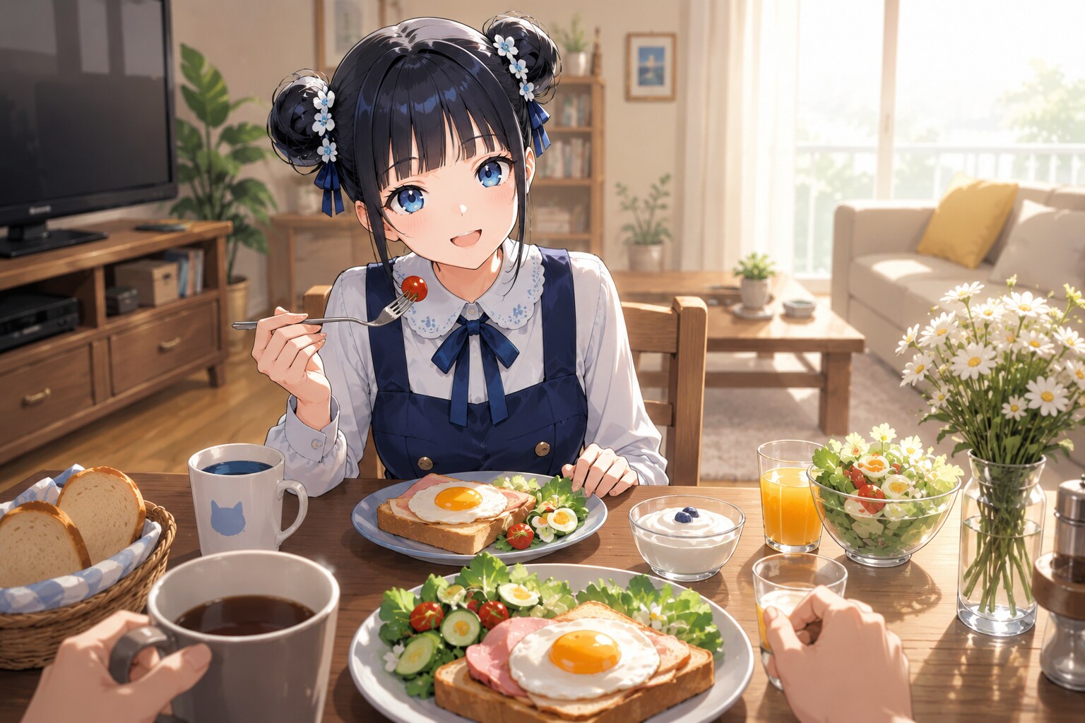 おだんごちゃん🍡✨と朝ごはん🍚✨　7/8