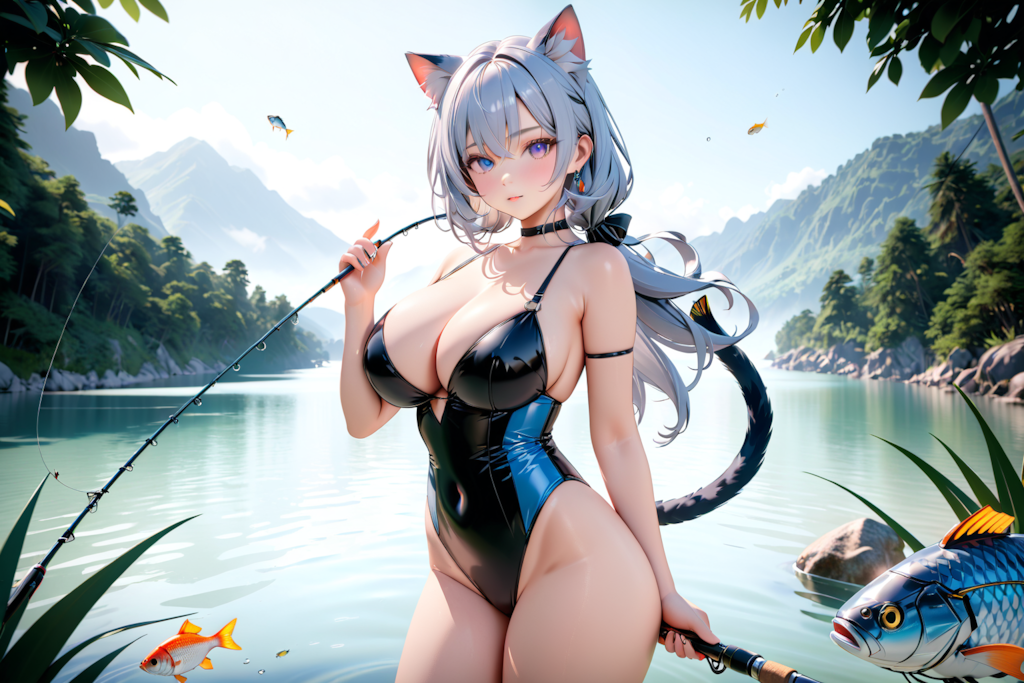 猫娘は機械仕掛けの魚を釣る01