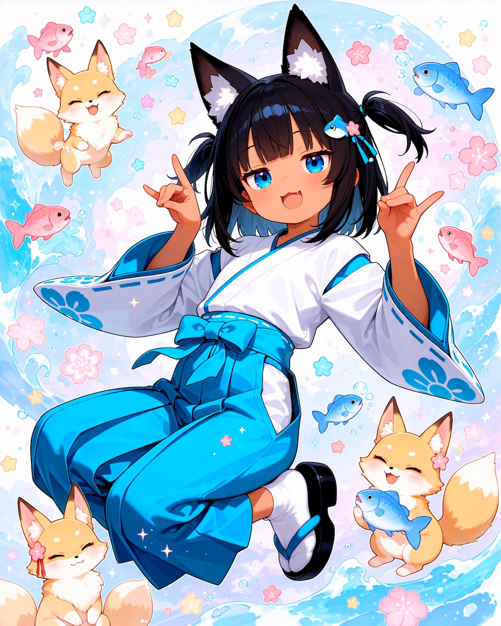 キツネ巫女こなつちゃん