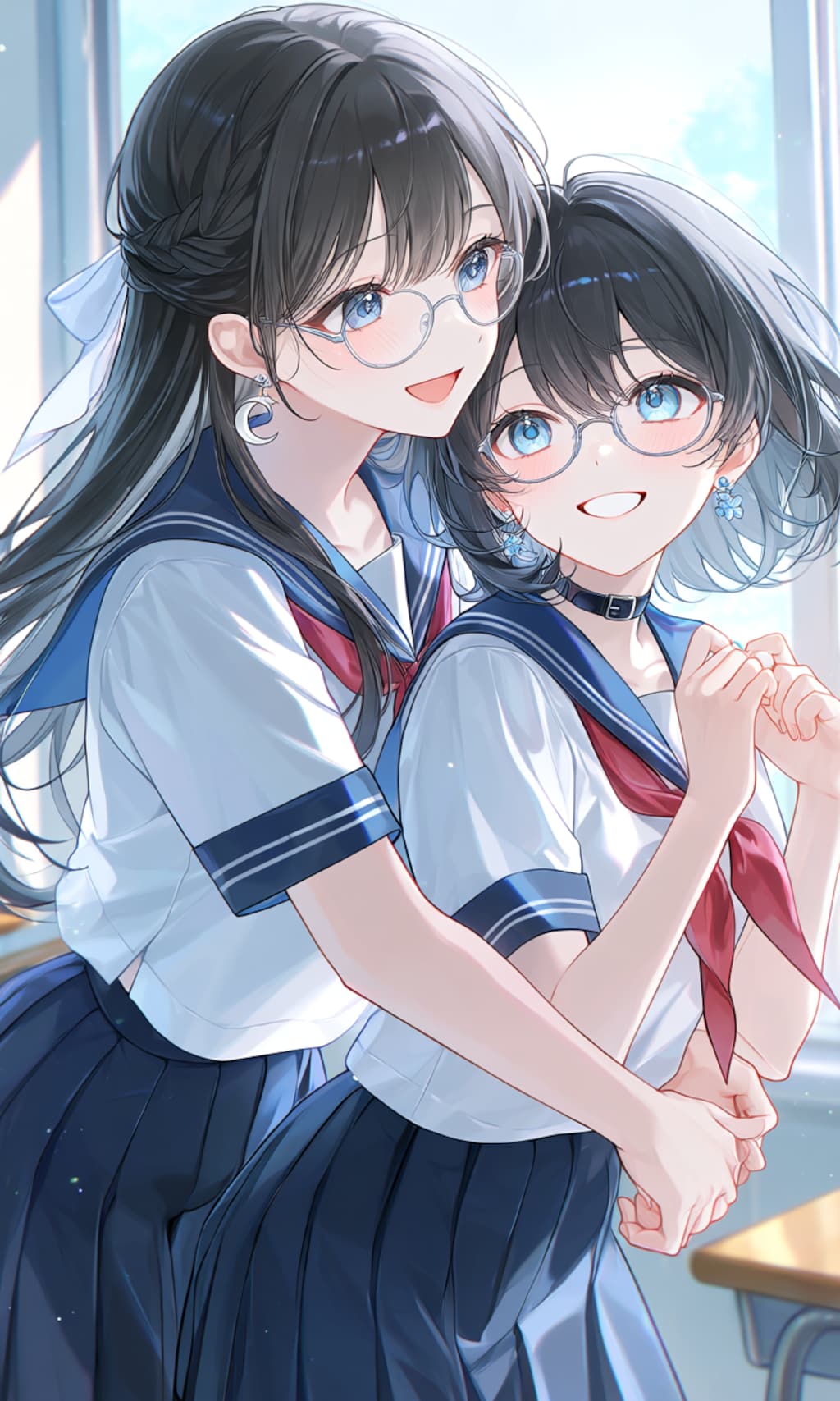 お姉ちゃんと一緒（華子と月子）