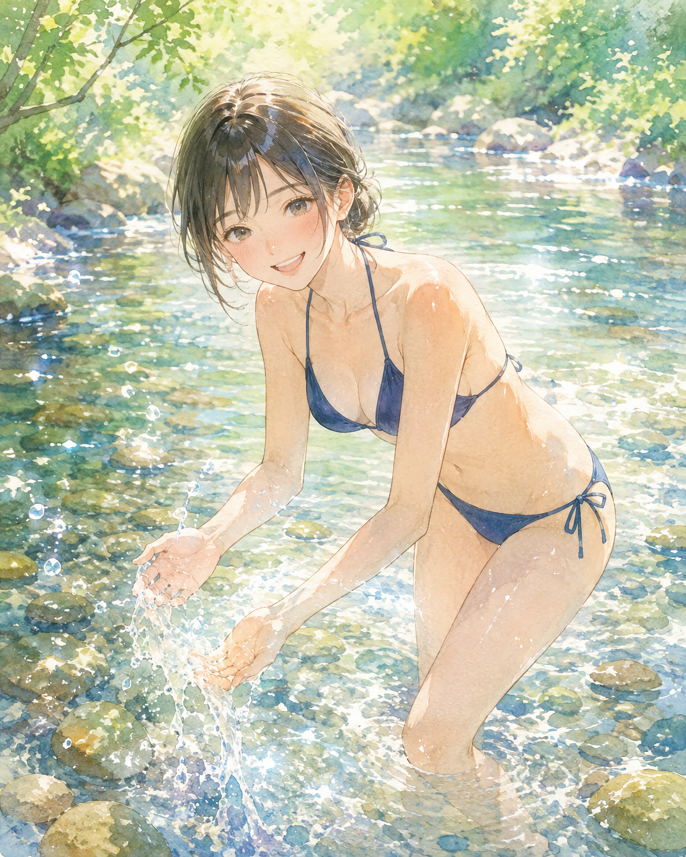 水のなかで見つけた小さな夏