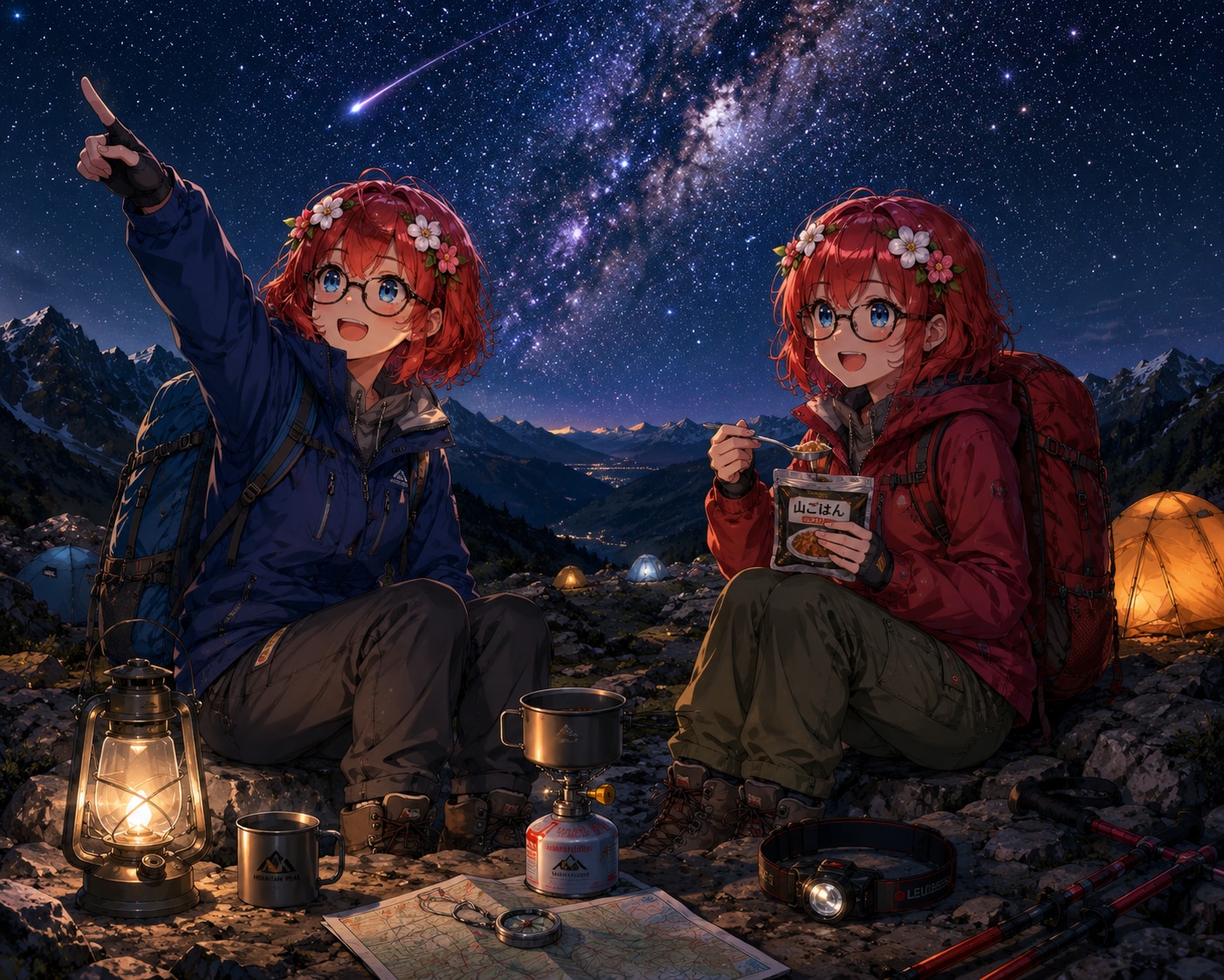 星降る稜線、姉妹の夜