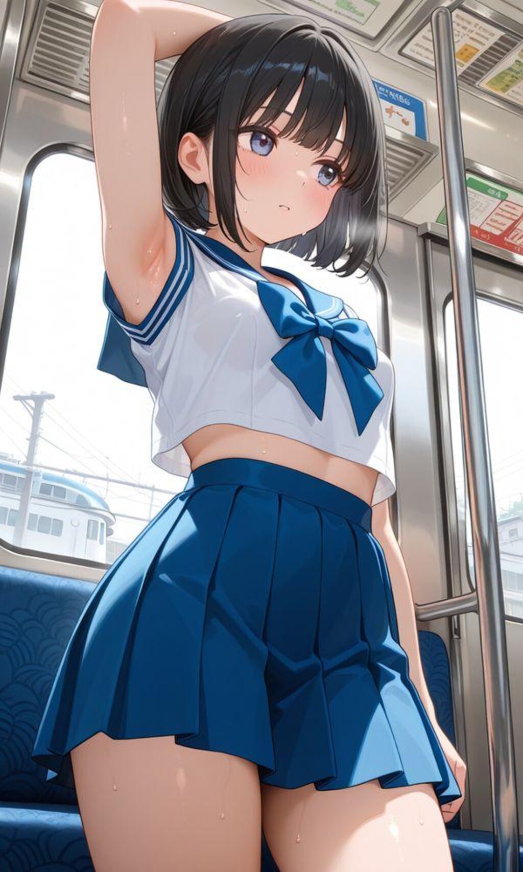 ローアングル、腋の下ショット（全年齢！）