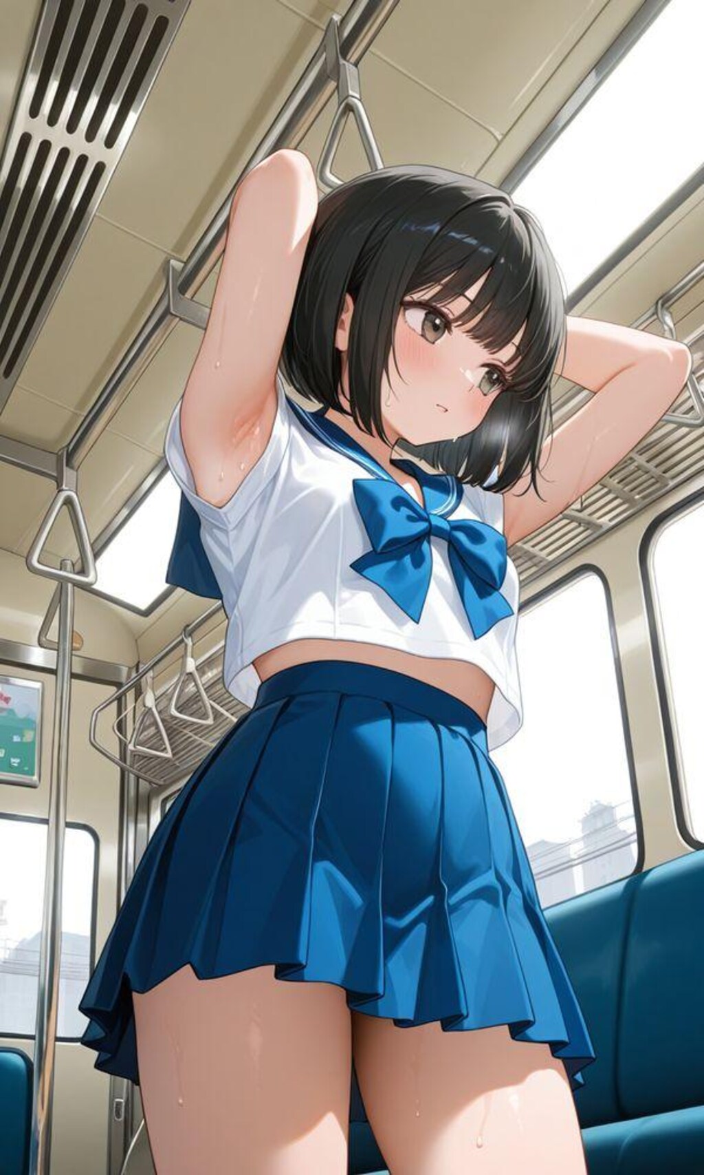 ローアングル、腋の下ショット（全年齢！）