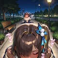 公園でナガと2 3枚目