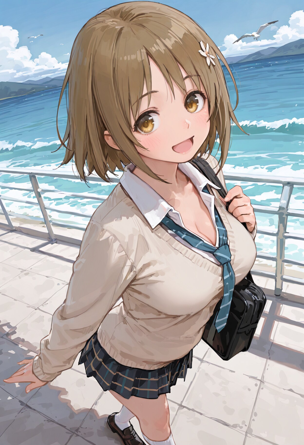 日陰は涼しくて気持ちいいですね～♪