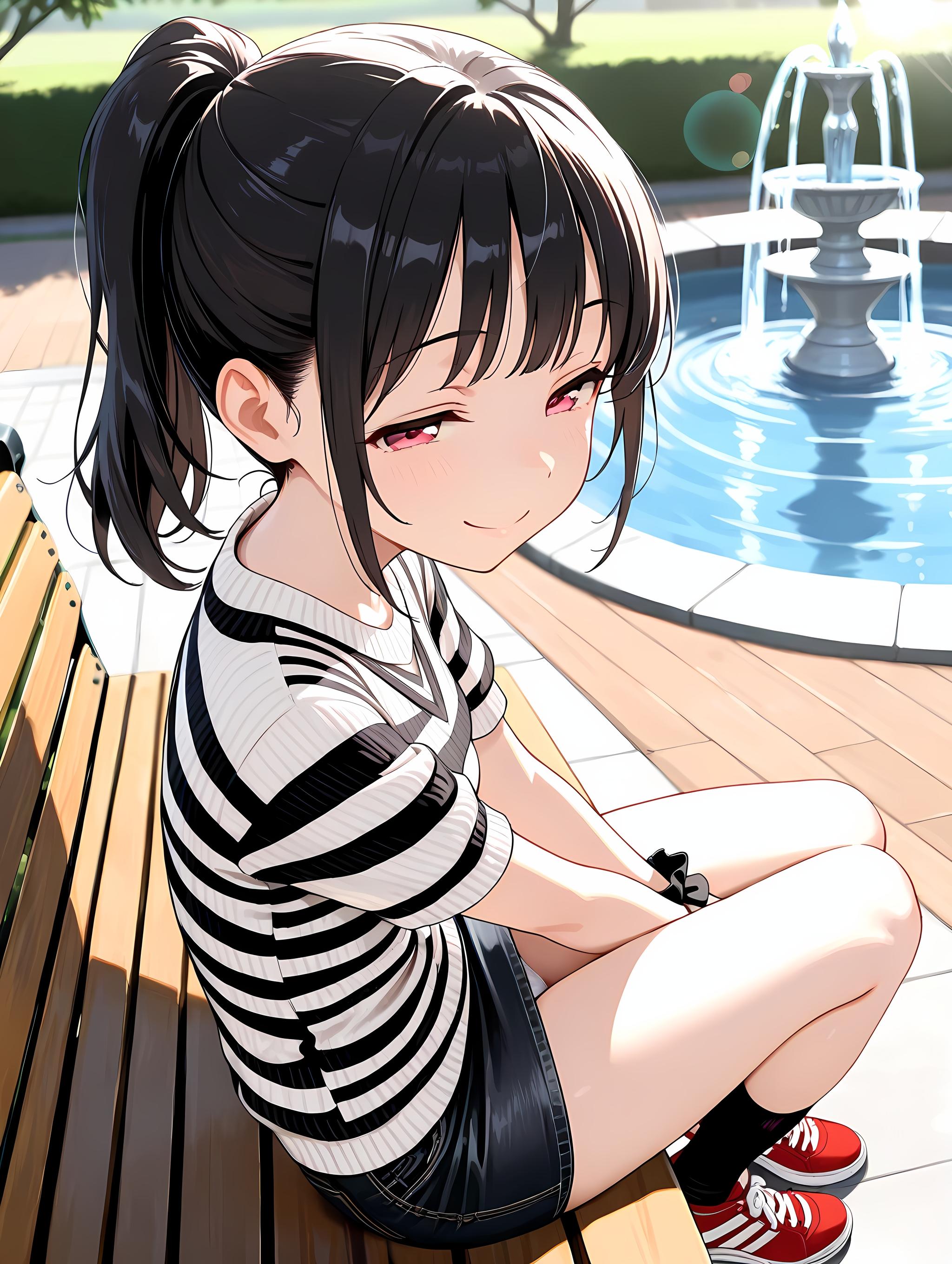 早朝の公園 | の人気AIイラスト・グラビア