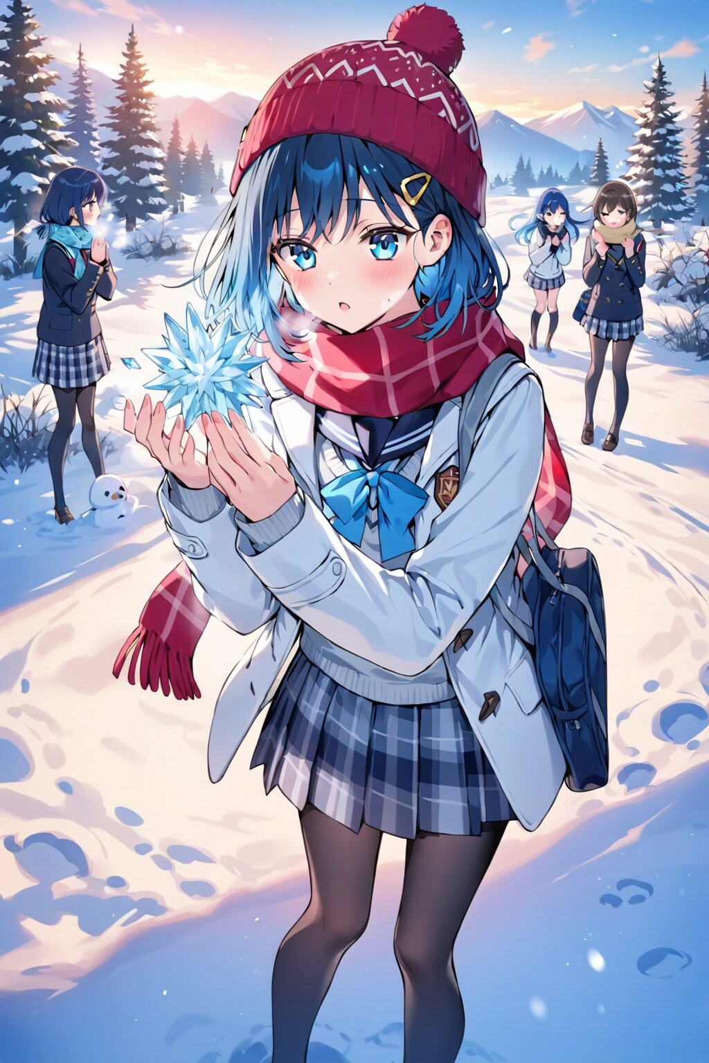 冬の青髪ちゃん
