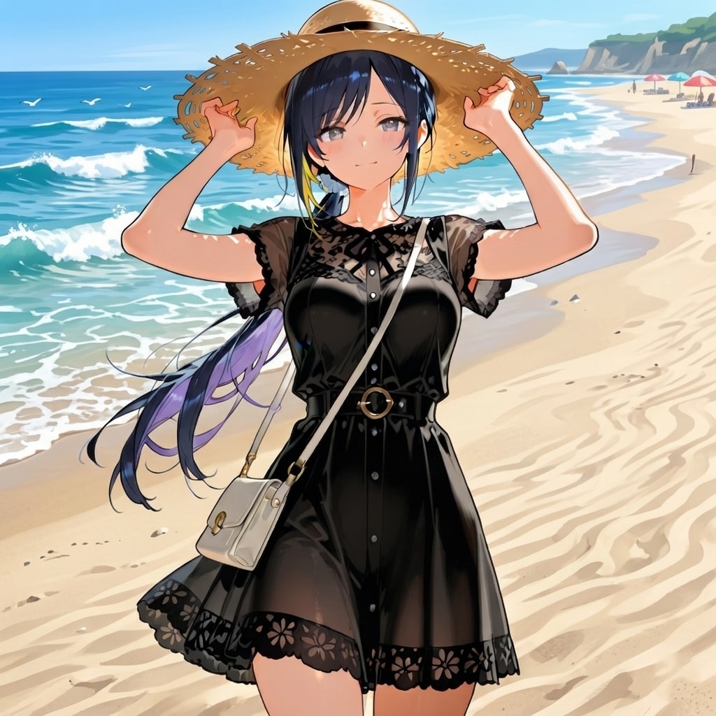 夏の浜辺の七瀬　270