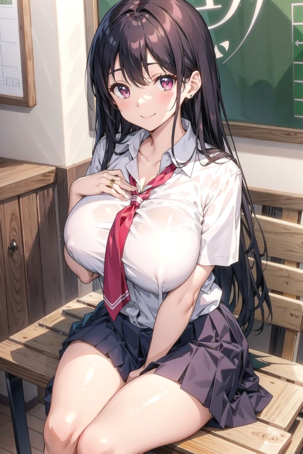 女子高生になった二十八歳巨乳妻